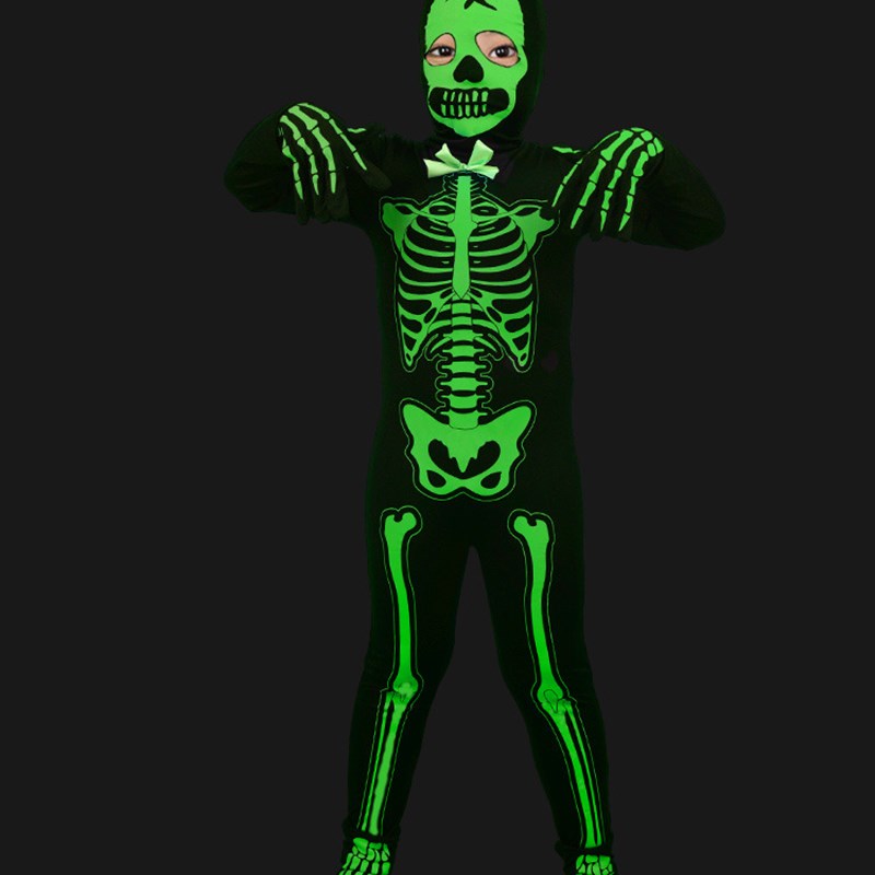 Ethnic Clothing & Online Fashion Store Khaadi Pk - Black Glowing Skeleton Costume Summer Children's