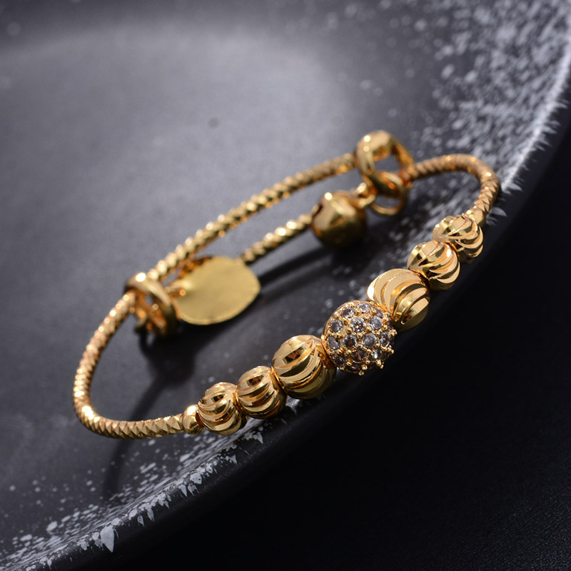 24K 4pcs Ethnic Bead Gold Colo - Ethnic Fashion Dubai ulasan dan harga