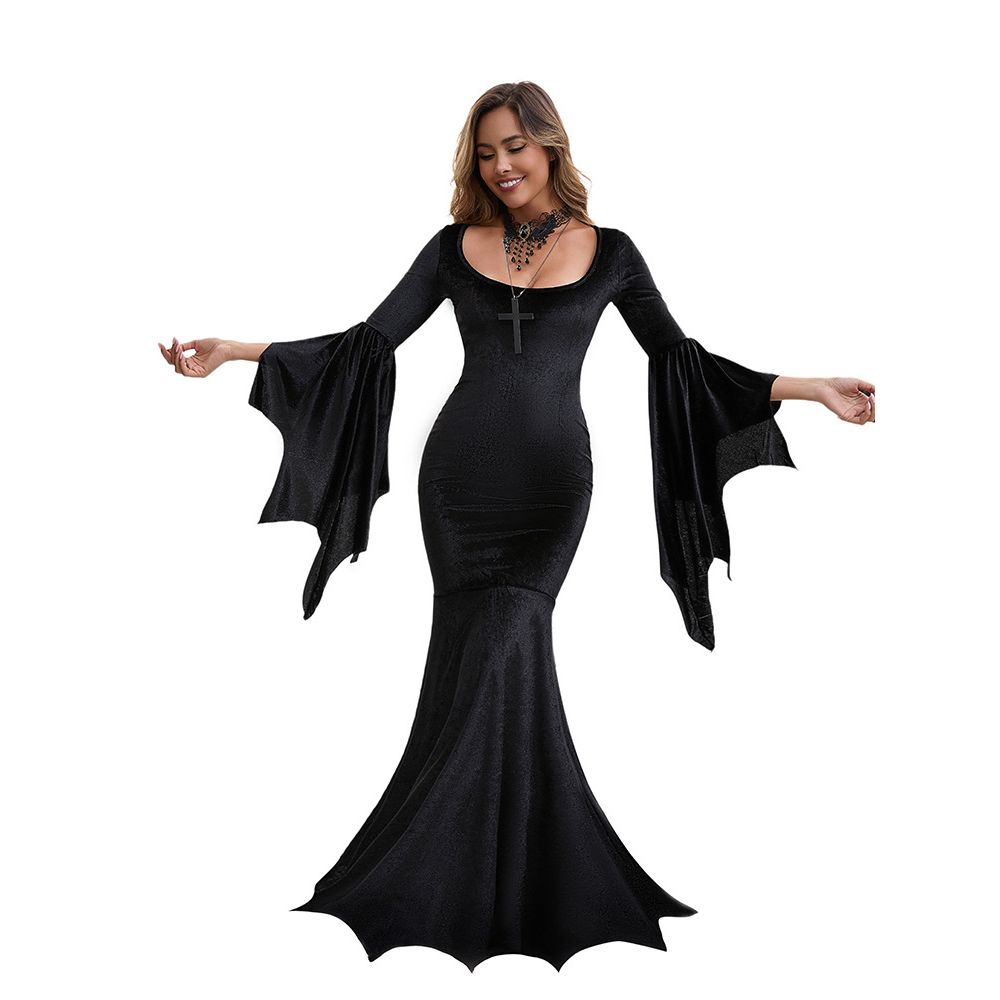 Gothic  Bat Witch Long Dress H - Ethnic Clothing & Online Fashion Store Khaadi Pk ulasan dan harga