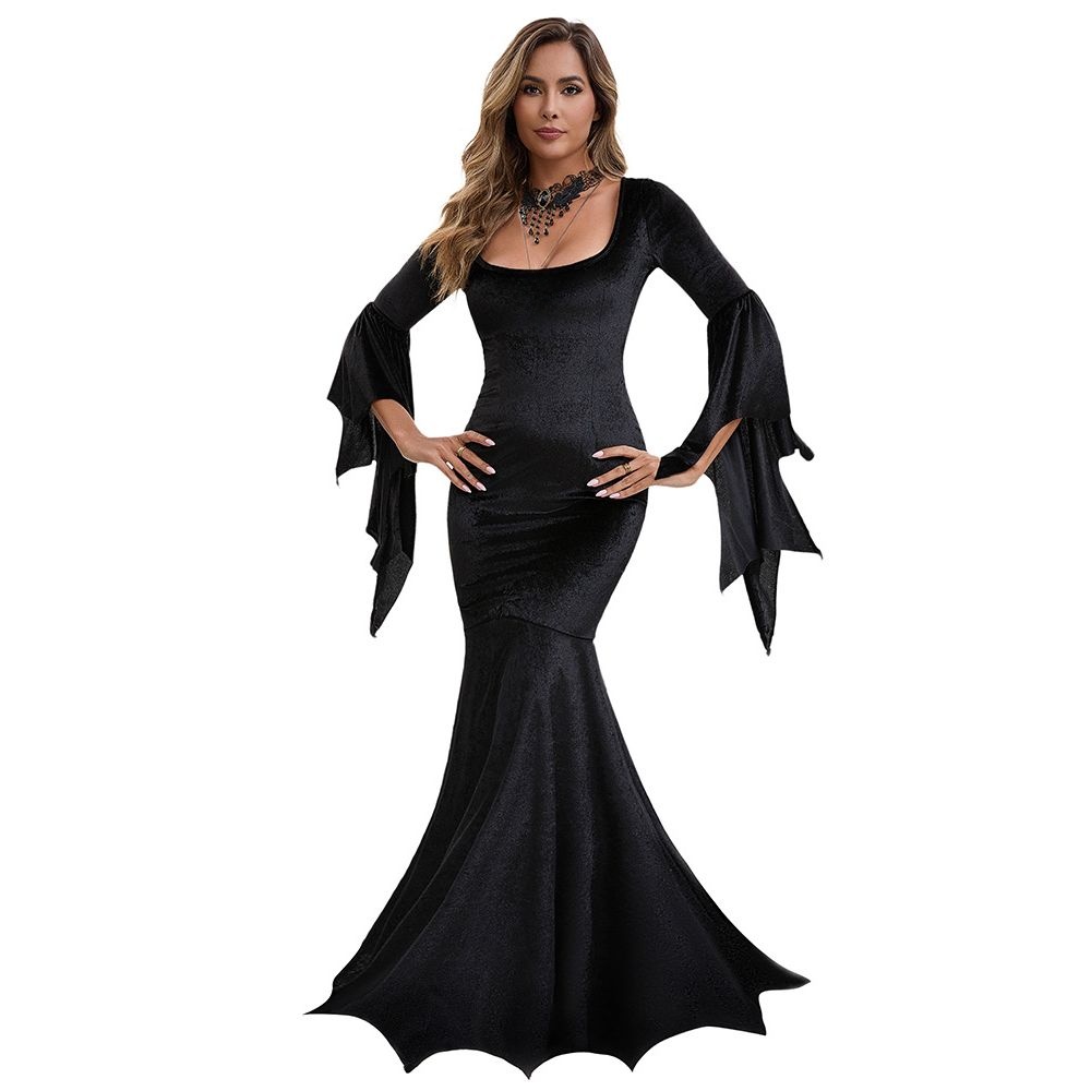 Gothic  Bat Witch Long Dress H - Ethnic Clothing & Online Fashion Store Khaadi Pk ulasan dan harga