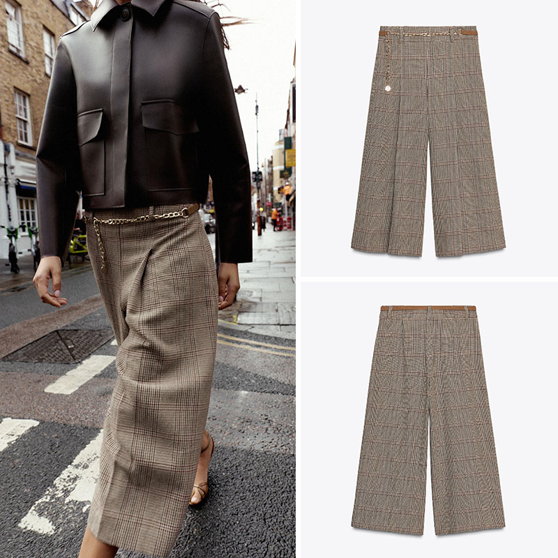 High Waist Loose Plaid Long Ca - Ethnic Clothing & Online Fashion Store Khaadi Pk ulasan dan harga