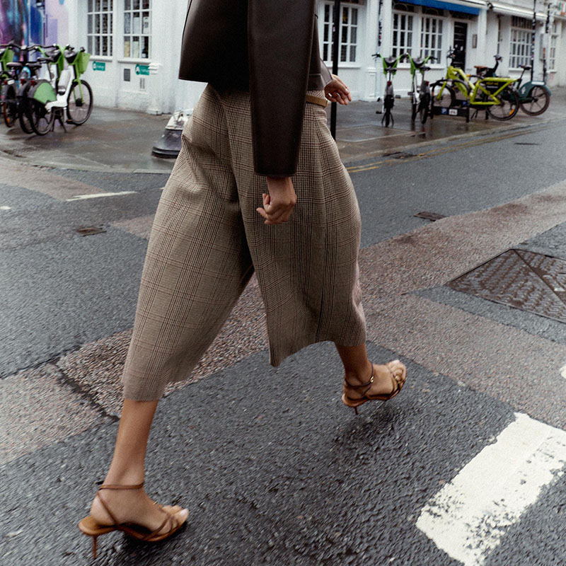 High Waist Loose Plaid Long Ca - Ethnic Clothing & Online Fashion Store Khaadi Pk ulasan dan harga