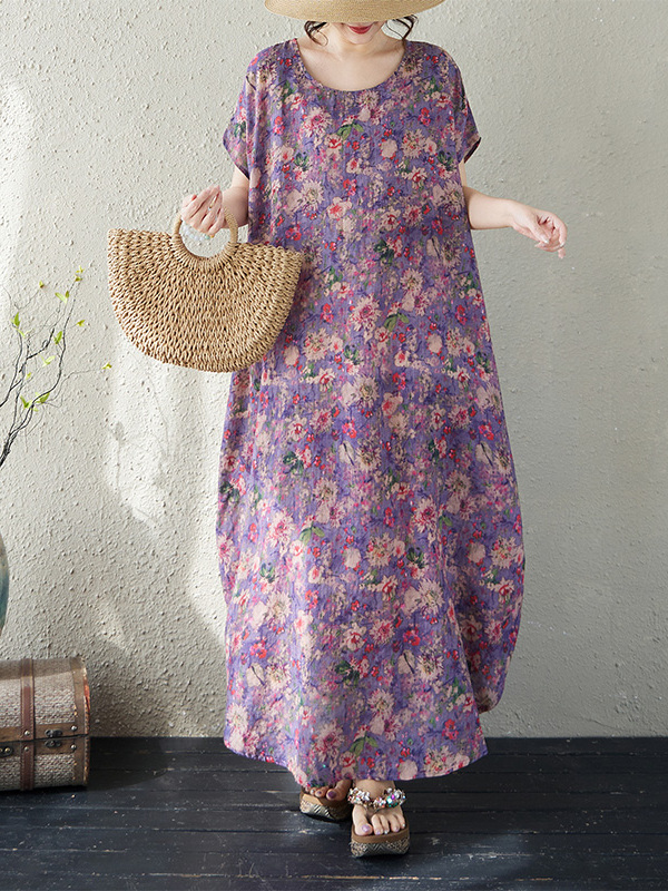 Loose Fit round Neck Cotton Li - Ethnic Fashion Walk ulasan dan harga
