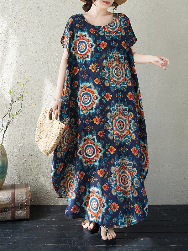 Loose Fit round Neck Cotton Li - Ethnic Fashion Walk ulasan dan harga