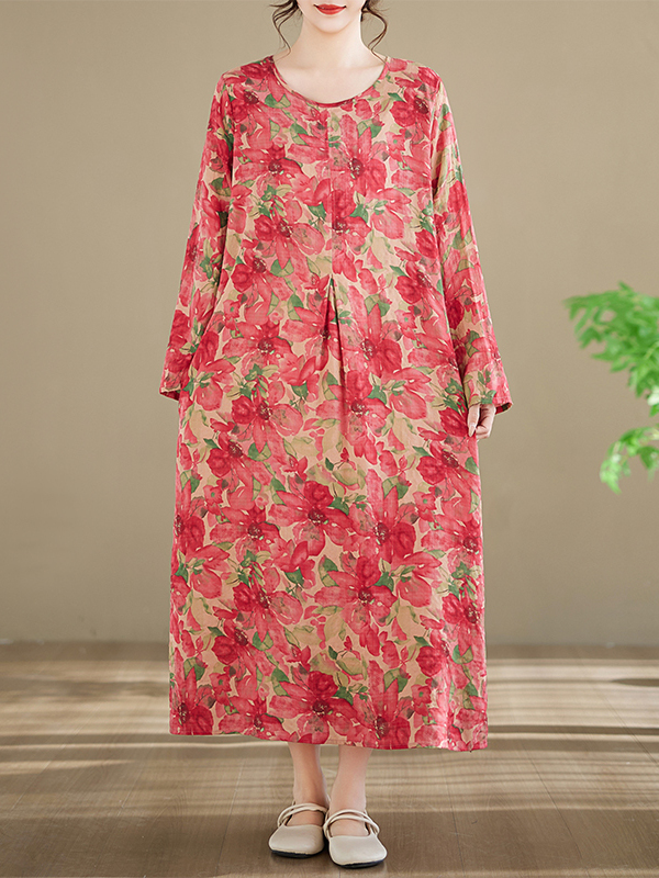 Long Sleeve Cotton Printed Dre - Ethnic Fashion Walk ulasan dan harga