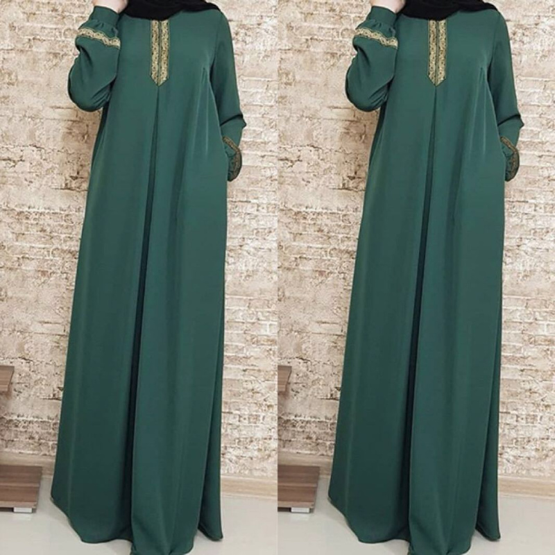 Muslim Ethnic Style Print Abay - Ethnic Fashion Dubai ulasan dan harga