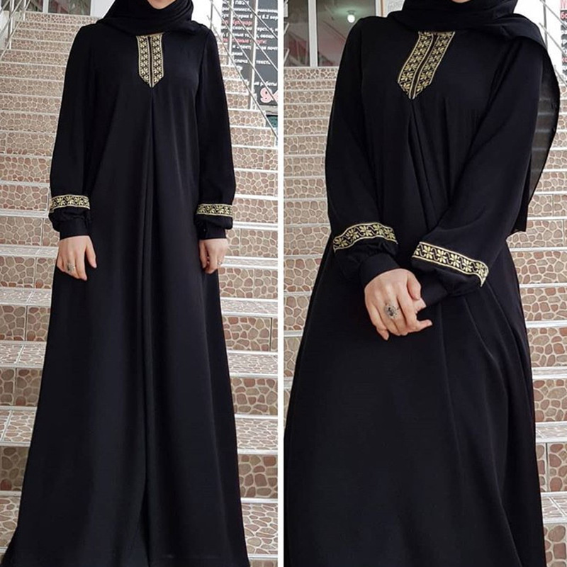 Muslim Ethnic Style Print Abay - Ethnic Fashion Dubai ulasan dan harga