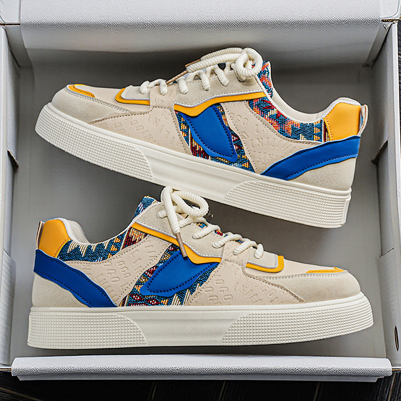 Men's Vintage Patchwork Platfo - Ethnic Fashion Walk ulasan dan harga