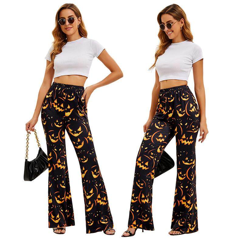 Halloween Bat Pumpkin Print Wo - Ethnic Wear Fashion Brand ulasan dan harga