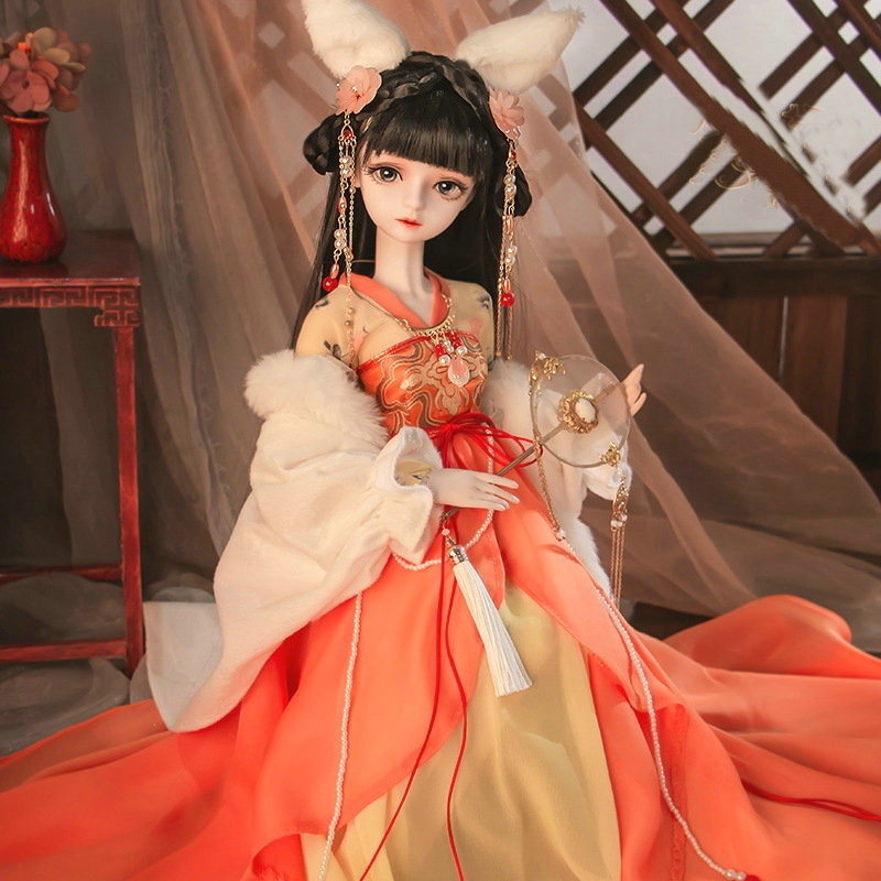 Handmade 1/3 BJD Dolls Full Se - Ethnic Fashion Girls ulasan dan harga