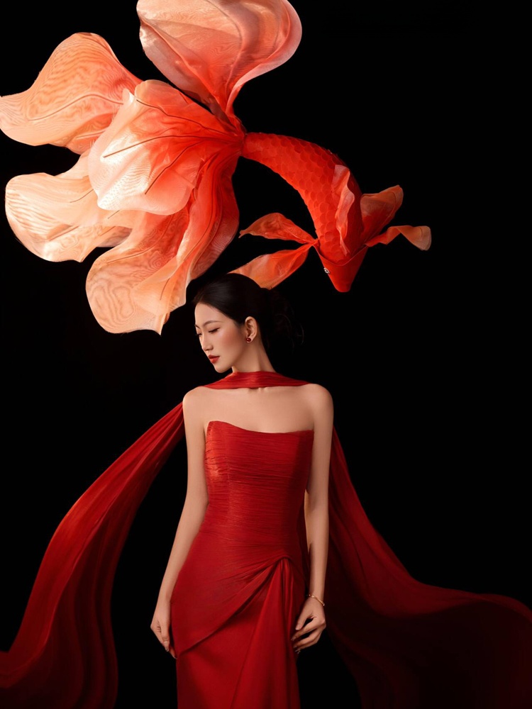 2026 New Year Red Lucky Carp C - Ethnic Fashion Shoot ulasan dan harga