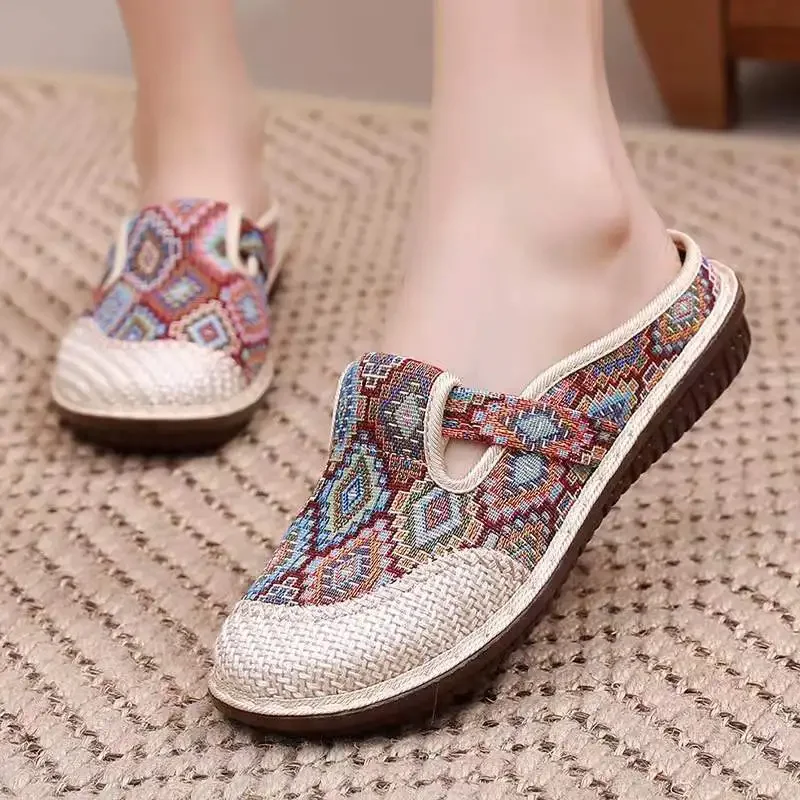 Womens Ethnic Style Slippers F - Ethnic Fashion Walk ulasan dan harga