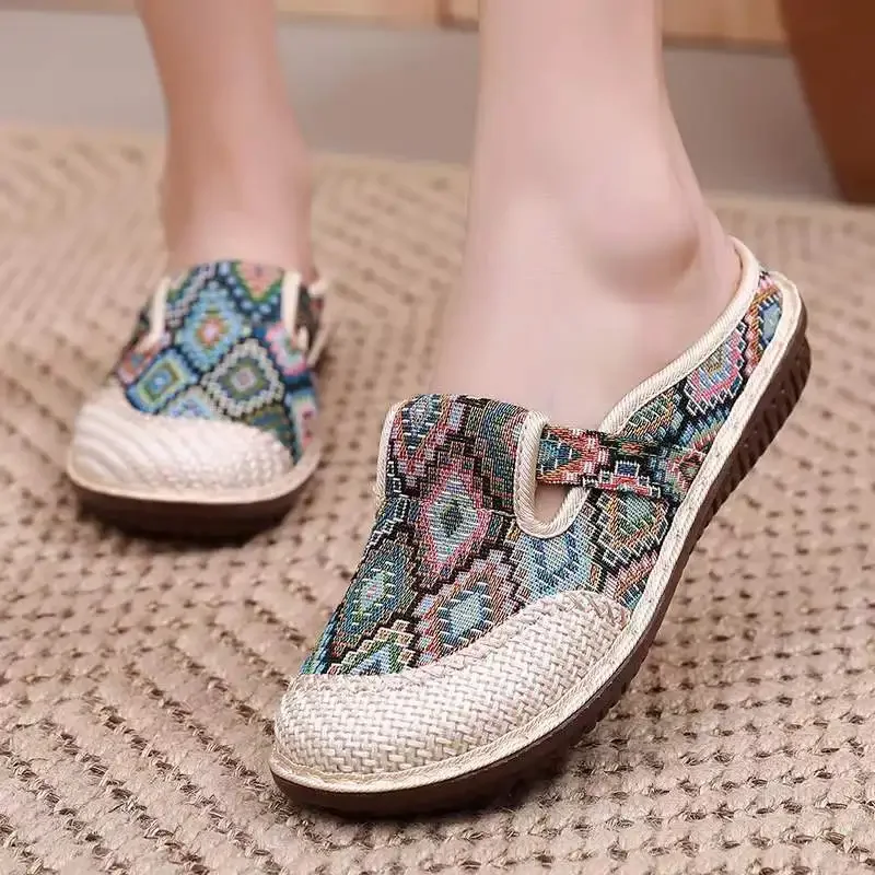 Womens Ethnic Style Slippers F - Ethnic Fashion Walk ulasan dan harga
