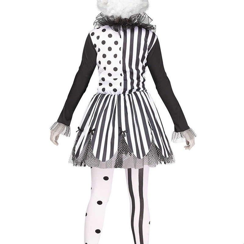 New Black And White Clown Dres - Ethnic Fashion Dress ulasan dan harga