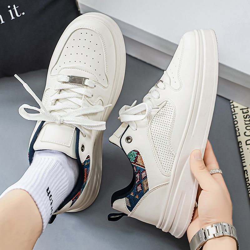 Men's White Platform Skate Sho - Ethnic Fashion Walk ulasan dan harga